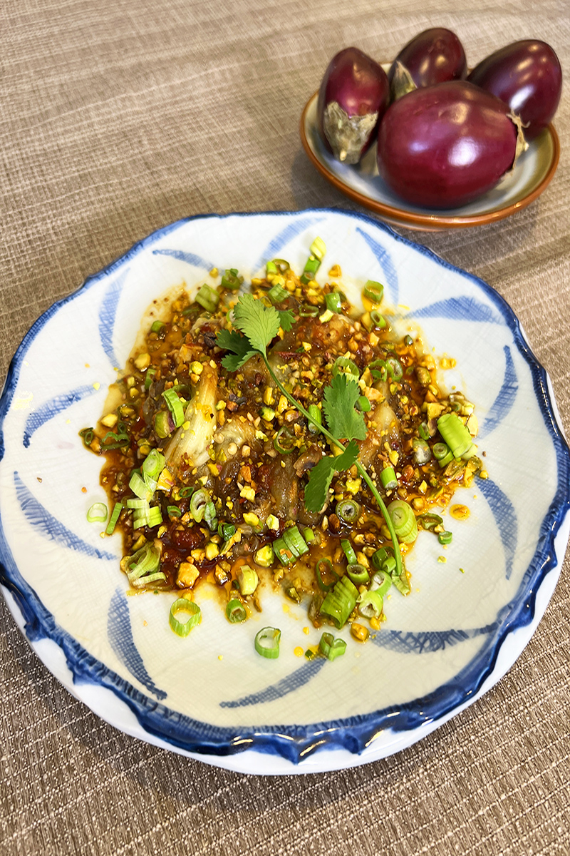 Poached Eggplant with Savory Garlic Sauce - Yan Can Cook